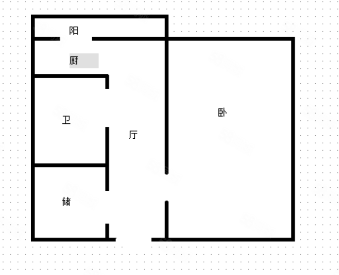 安正小区1室1厅1卫36.9㎡南北25.8万