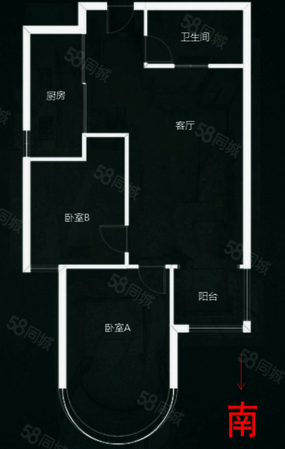 夏威夷北岸2室1厅1卫88㎡南100万