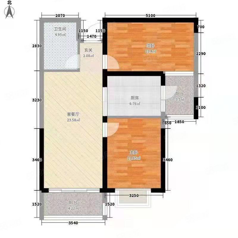 雅苑小区(一区)2室2厅1卫74㎡南北28万