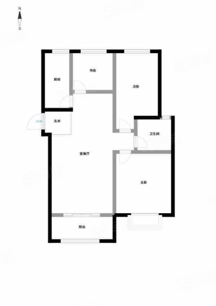 方正凤凰城3室2厅1卫109㎡南北102万