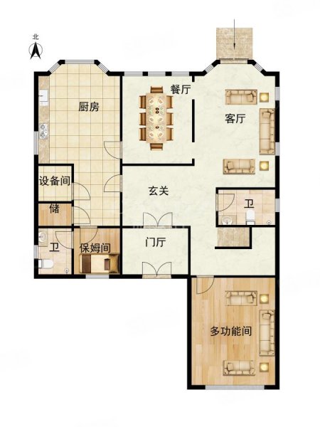 香江花园(别墅)6室2厅3卫266㎡东3050万