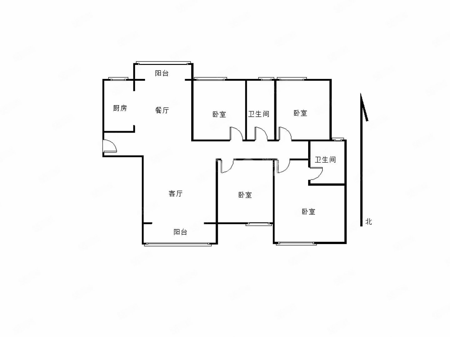 理想城3室2厅2卫137㎡南北79.8万