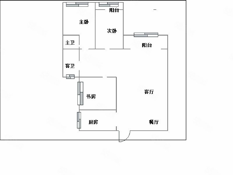 金磊凤凰城3室2厅2卫122.92㎡南北83.8万