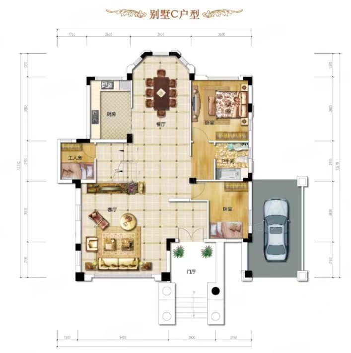 凤凰城别墅 太空厅 总统套房 6房2厅5卫开价310万