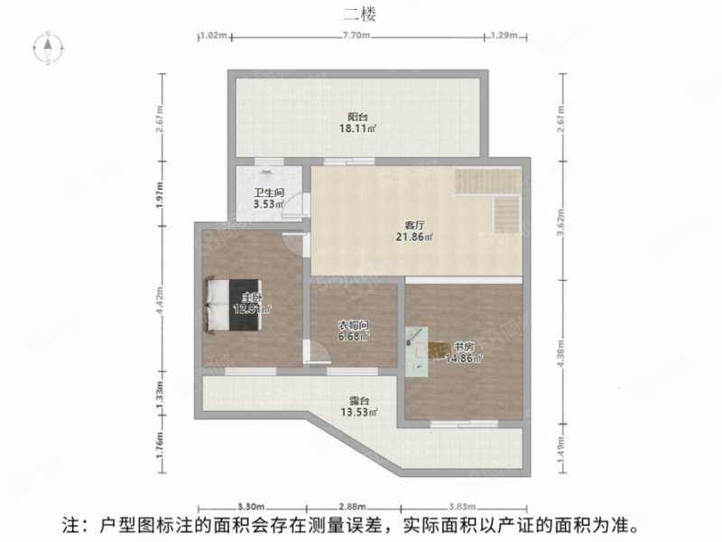 写意空间4室3厅3卫123.3㎡南北388万