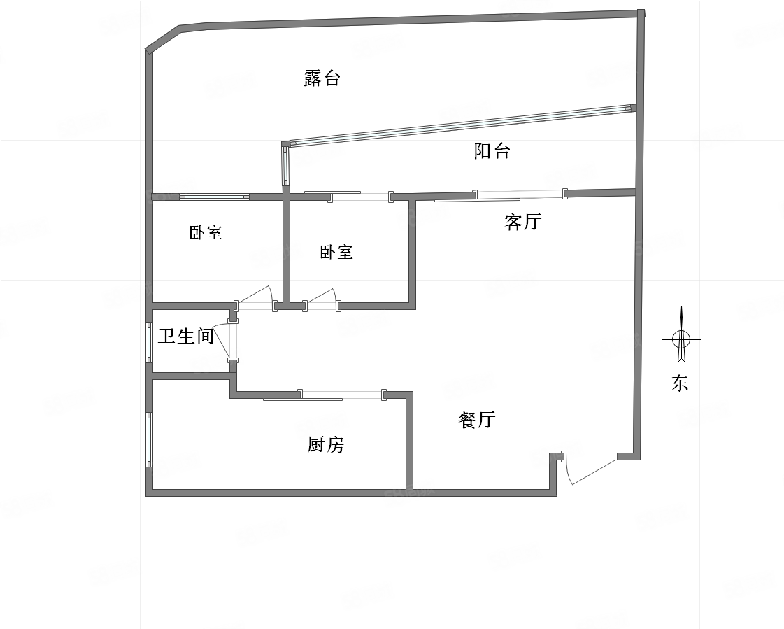 馨庭雅苑2室2厅1卫83.08㎡东103万