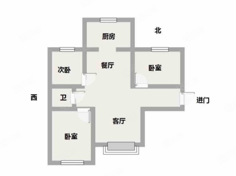 润泽园小区3室2厅1卫116.13㎡南北112.6万
