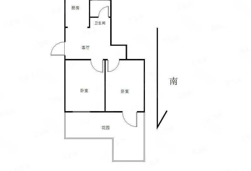 峨嵋路小区2室1厅1卫68㎡南北295万