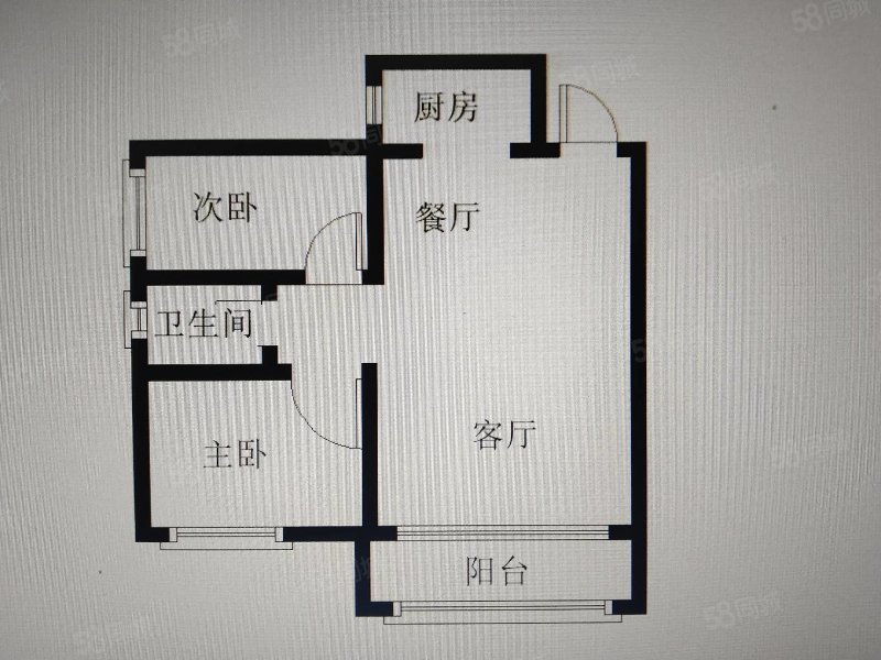 金丘紫金城2室2厅1卫70.89㎡南北68万