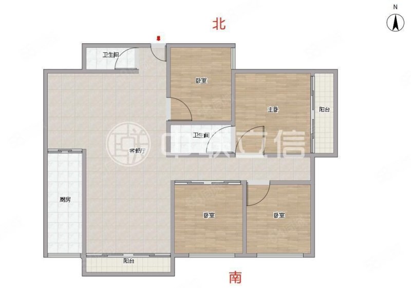 浅水湾荔苑4室2厅2卫141.69㎡南北168万