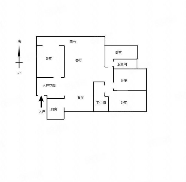 华地公元4室2厅2卫150㎡南北130万