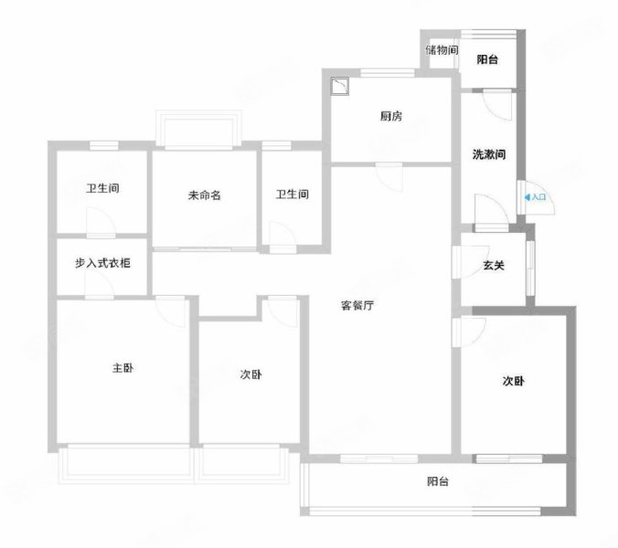 雅戈尔海晏府4室2厅2卫138.22㎡南北850万