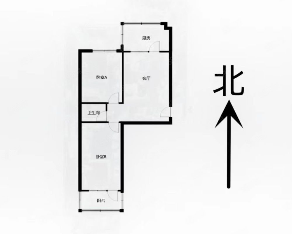 金马小区腾飞园2室1厅1卫72㎡南北75万