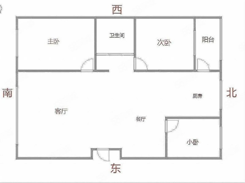 丽苑明珠3室2厅1卫100㎡南北63.8万