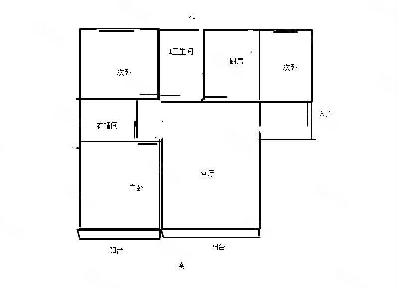 鑫邦花园3室2厅2卫136㎡南北92万