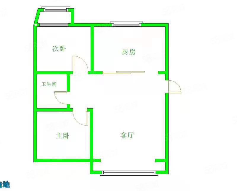 雅园小区2室1厅1卫87㎡南北54.5万