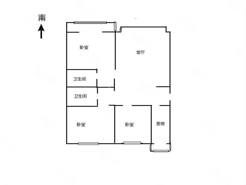 椿蓉园3室2厅2卫112.23㎡南北233万