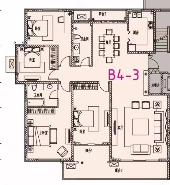 安钢御水园一梯两户洋房四室两厅两卫带车位地下室,御水园-安阳58同城