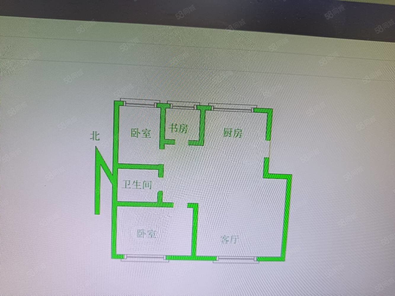 天赐良园3室1厅1卫92㎡南北61万