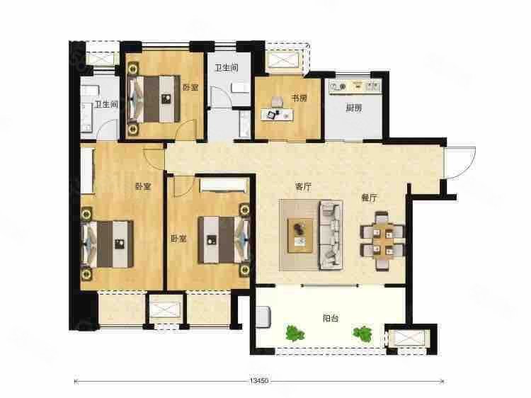 万科天一玖著4室2厅2卫128㎡南228万