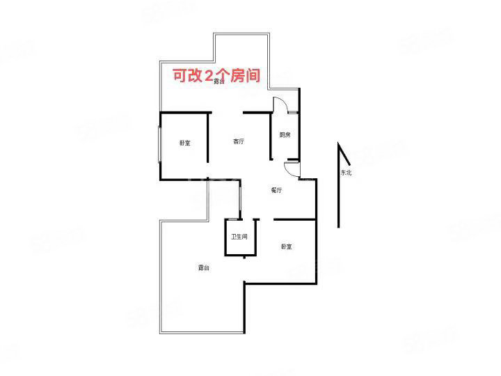 学府馨城4室2厅2卫78㎡南北43.8万