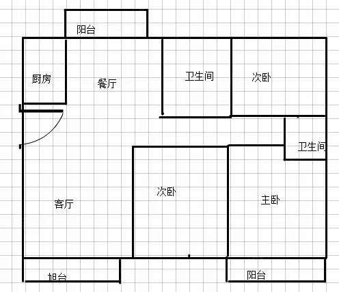 盛帝大厦3室2厅2卫132㎡南北38.8万