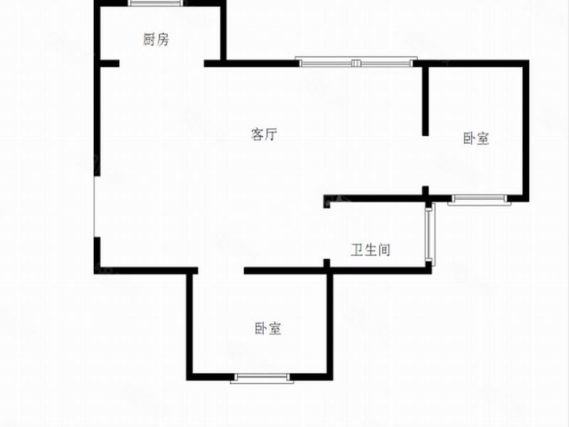 君悦天下2室2厅1卫64.75㎡南北52万