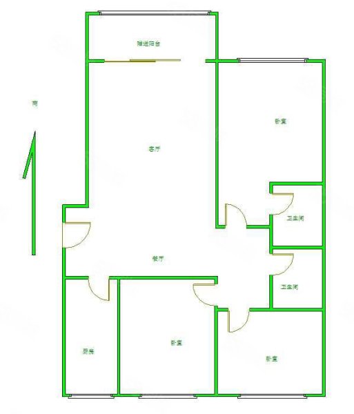 君正红石庄园3室2厅2卫124.98㎡南北125万