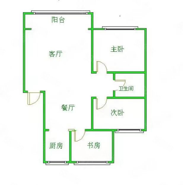 福祥花园一区5室2厅3卫185㎡南北130万