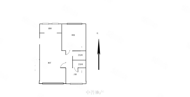 石化新区C区2室1厅2卫114㎡南北66万