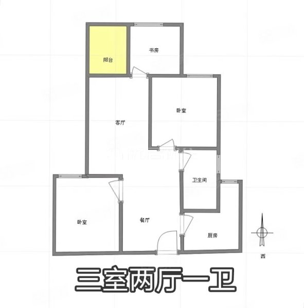 正南还建房3室2厅1卫89㎡南37.8万