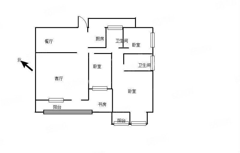 百大城市理想1区3室2厅2卫111㎡东南139万