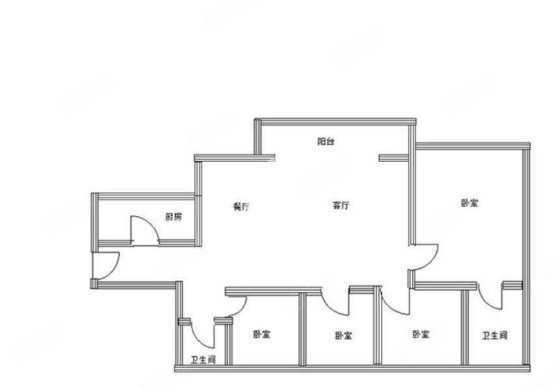 万科城(南区)4室2厅2卫126.09㎡南150万