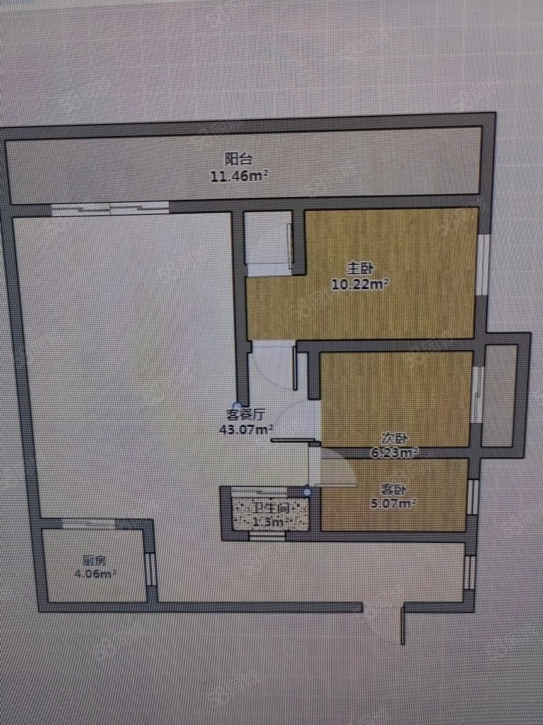 云顶花园3室2厅2卫166㎡南北65万