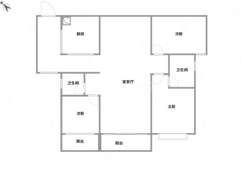 广西日报社宿舍3室2厅2卫135㎡南236万