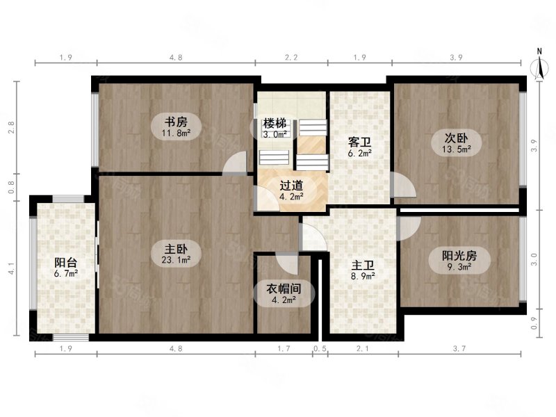 香山艺墅4室2厅4卫190.15㎡东西2150万