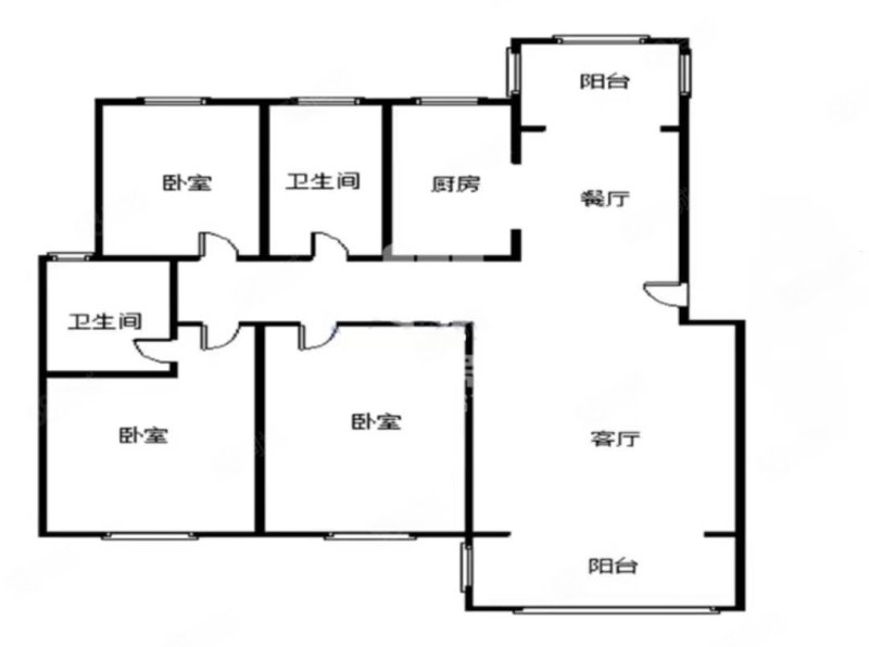 泽盛中心城一期4室2厅2卫131㎡南北91.6万