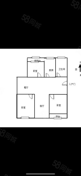 新怡园3室2厅1卫142㎡南北67万