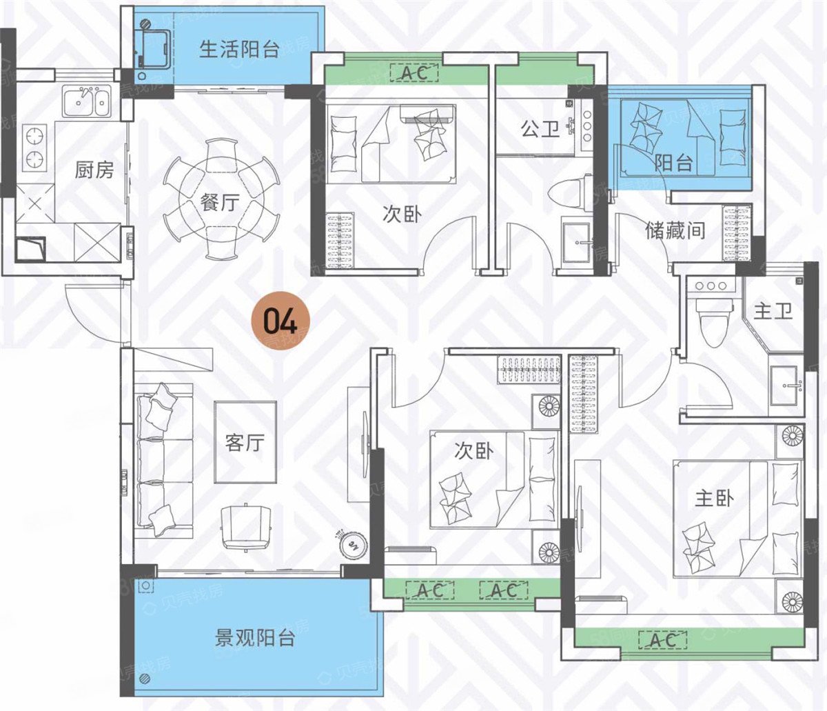 【10图】总价低 户型实用,敏捷东樾府-广州58同城