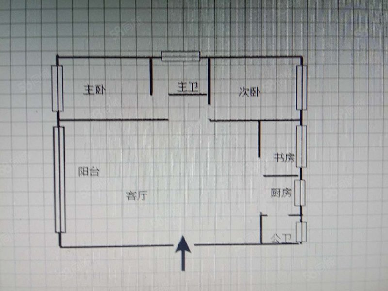 江南华城4室2厅1卫114.5㎡南北69万