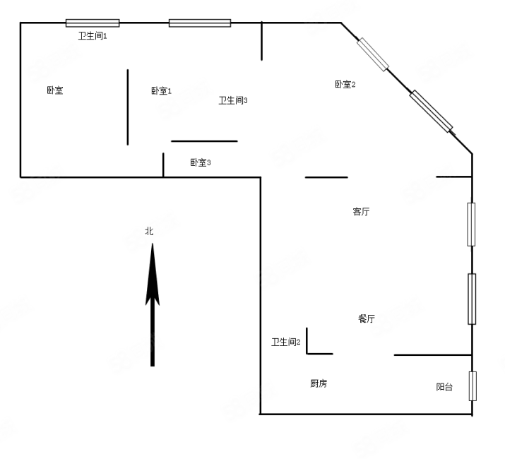 招商津湾天玺4室2厅3卫377.64㎡东北1150万