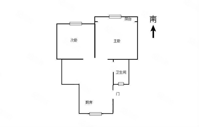 上钢二村2室2厅1卫62.02㎡南350万