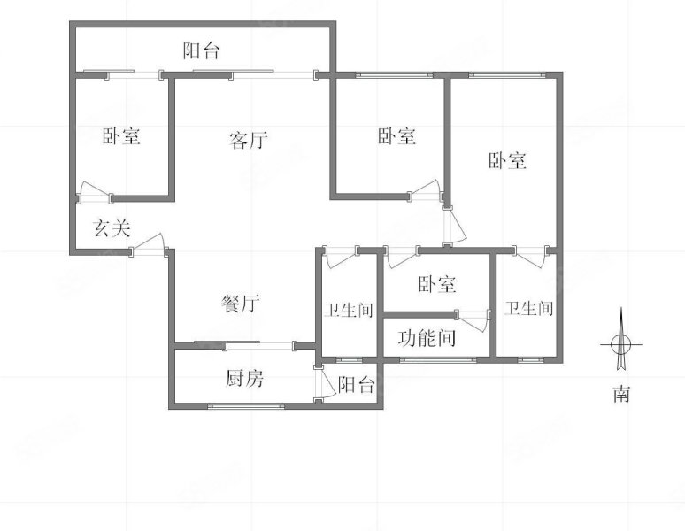 江山樾樾府4室2厅2卫143.25㎡南228.9万