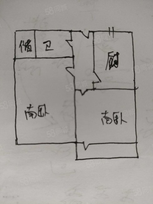 水清沟二小区2室0厅1卫47㎡南60万