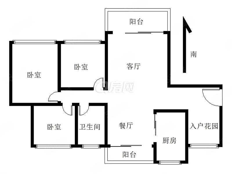 海伦堡爱ME公园(一期)3室2厅1卫107㎡南北89万