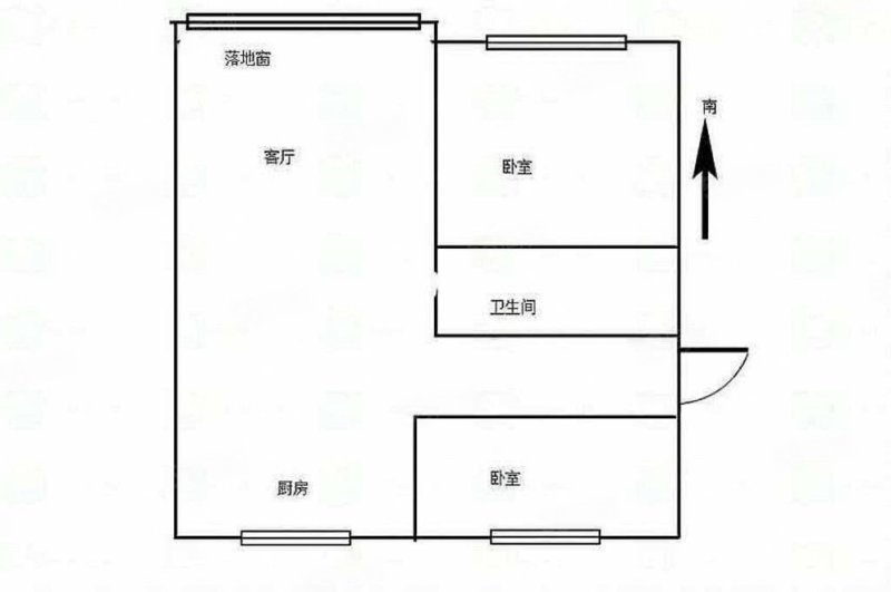金府家园2室2厅1卫121㎡南北75.8万