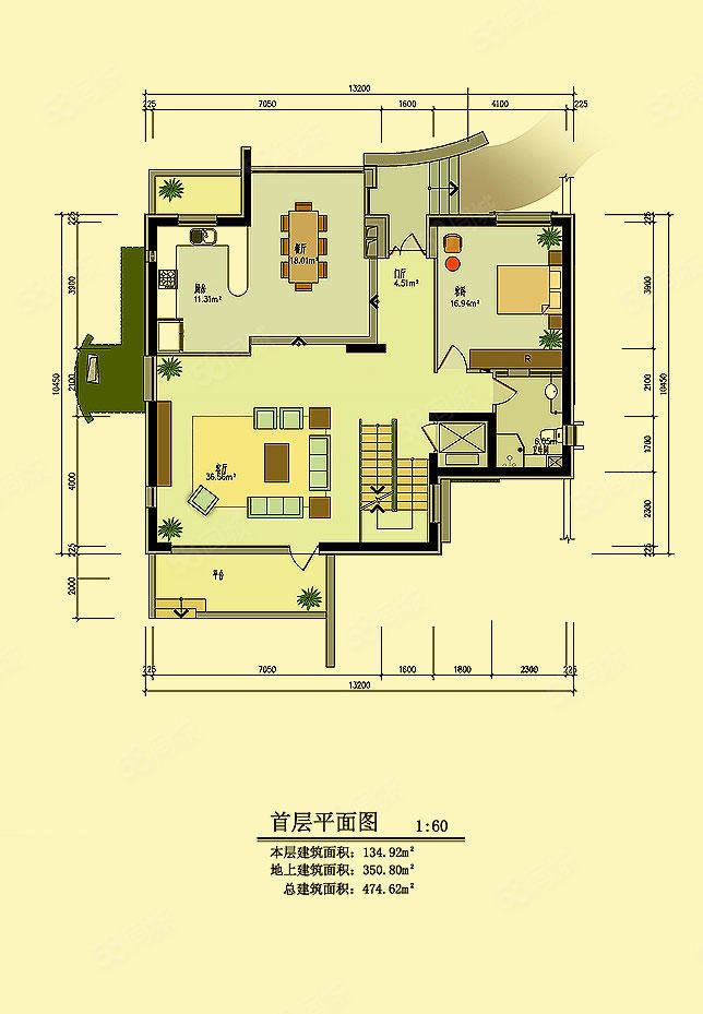 澳景園5室3廳4衛(wèi)475.78㎡南北1999萬