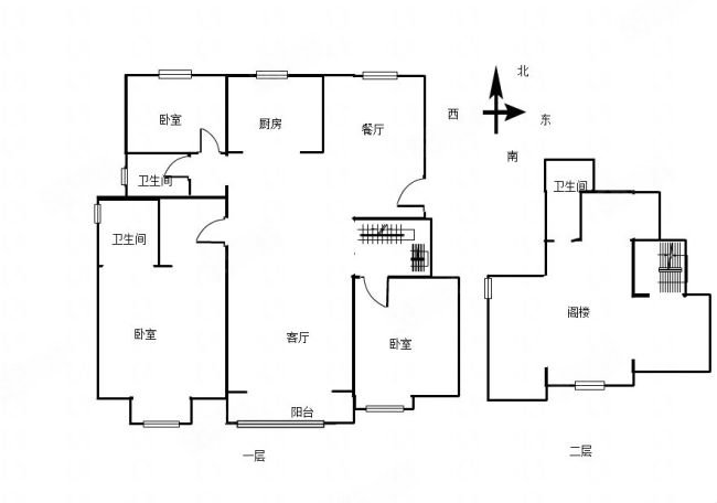 鼎丽园4室2厅3卫175.67㎡南215万