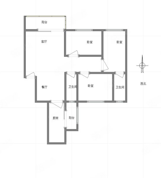 康德康居皓月3室2厅2卫123㎡西北102.8万