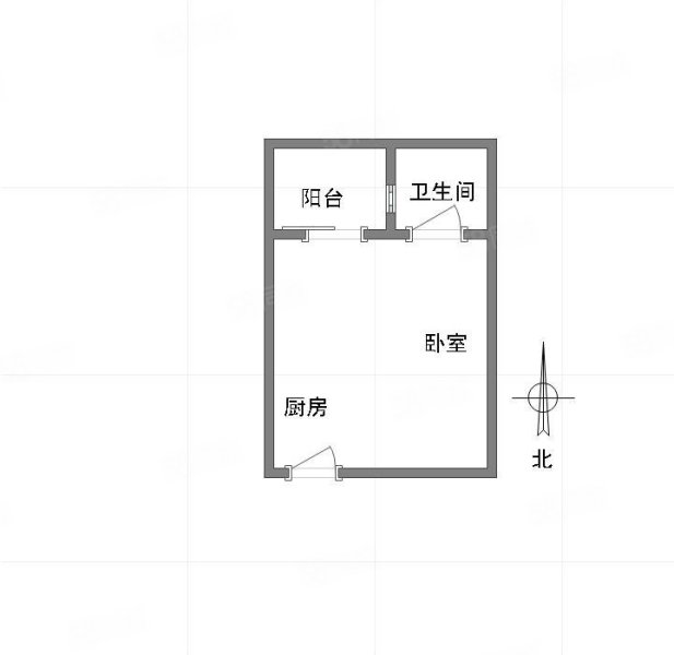 金科500间1室1厅1卫34㎡南北30万